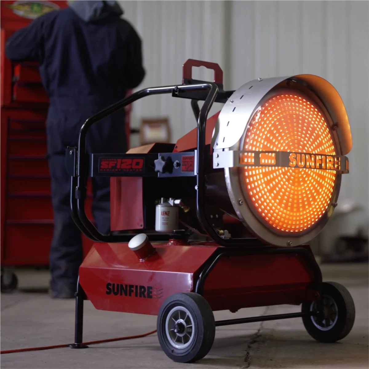 Sunfire Sf120 120,000 Btu 2800 Square-Foot Area Diesel/kerosene Radiant Heater