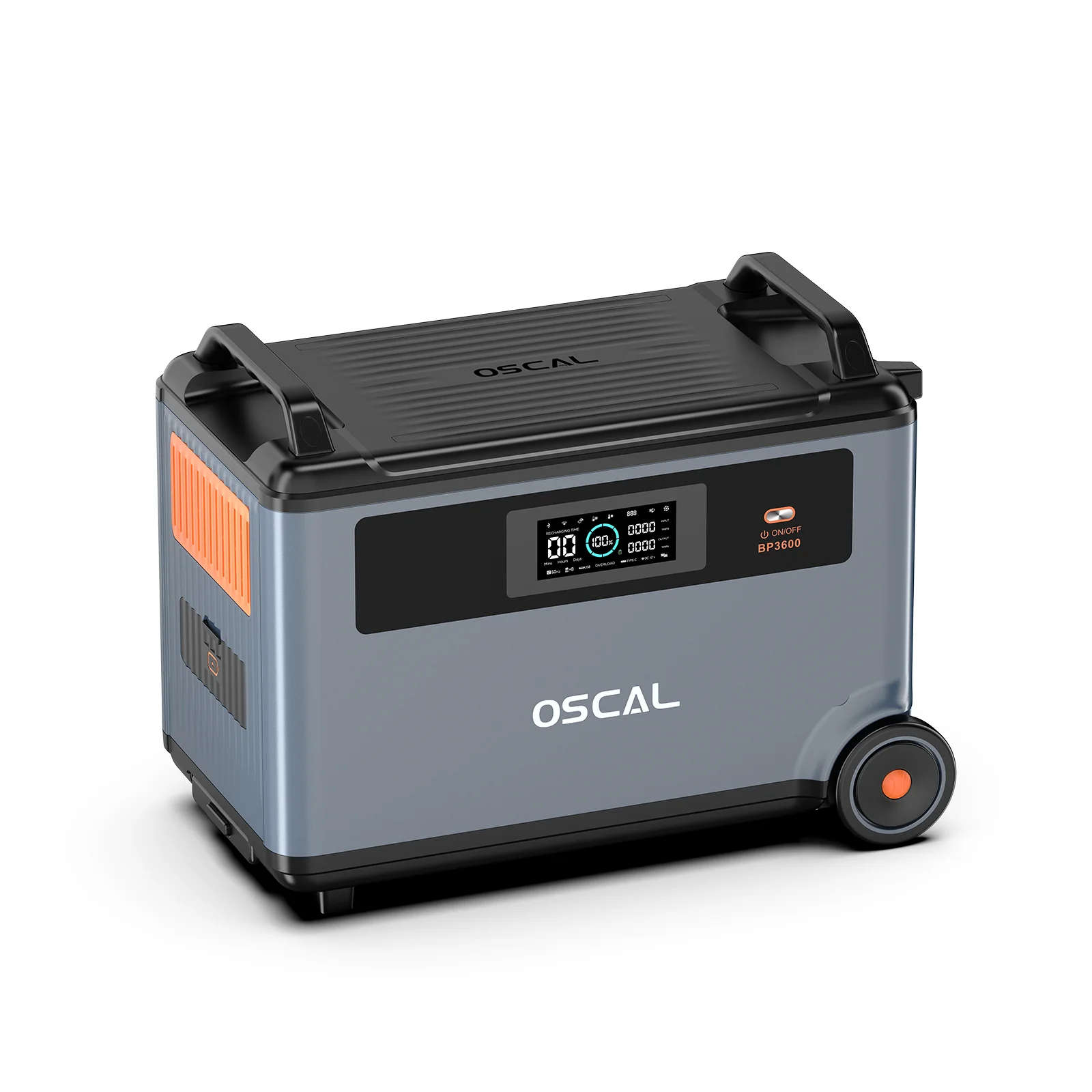 OSCAL PowerMax 6000 Portable Power Station, 3600Wh LiFePO4 Battery with 6000W Output, BP3600 Expansion Battery & 200W Solar Panels, Solar Generator for Camping, Home, Outdoor, Emergency Use