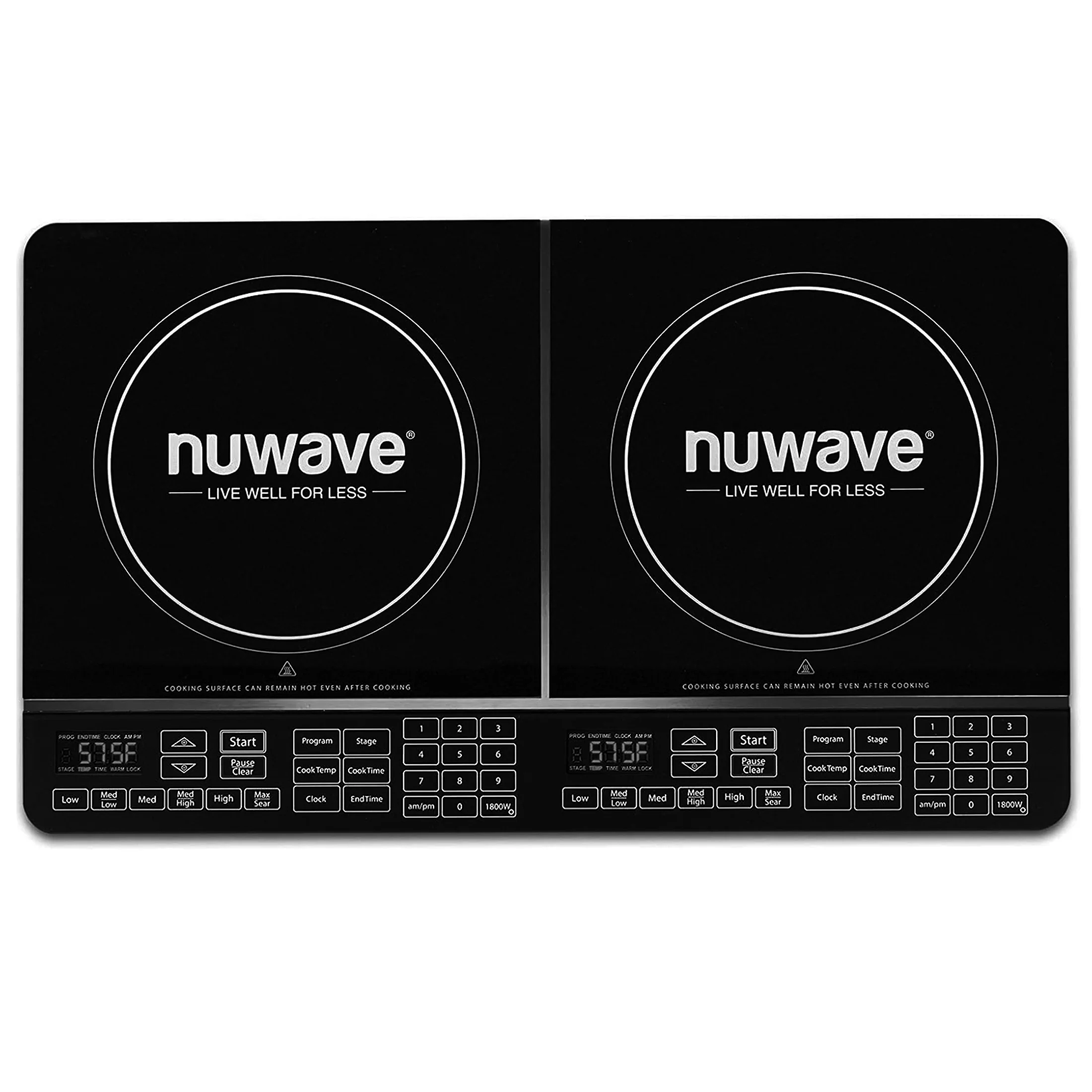 NuWave Electric Double Induction Cooktop 8�� Portable Ultrathin with Sensor Touch Precision Induction Cooktop Burner, Home