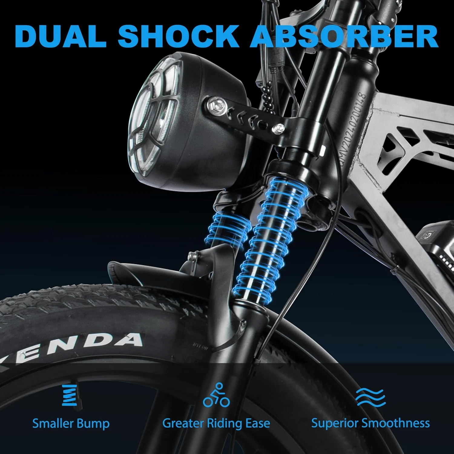 Tamobyke Electric Bike for Adults,Peak 1500W 28mph Mountain Ebike,48V 15.6AH 20