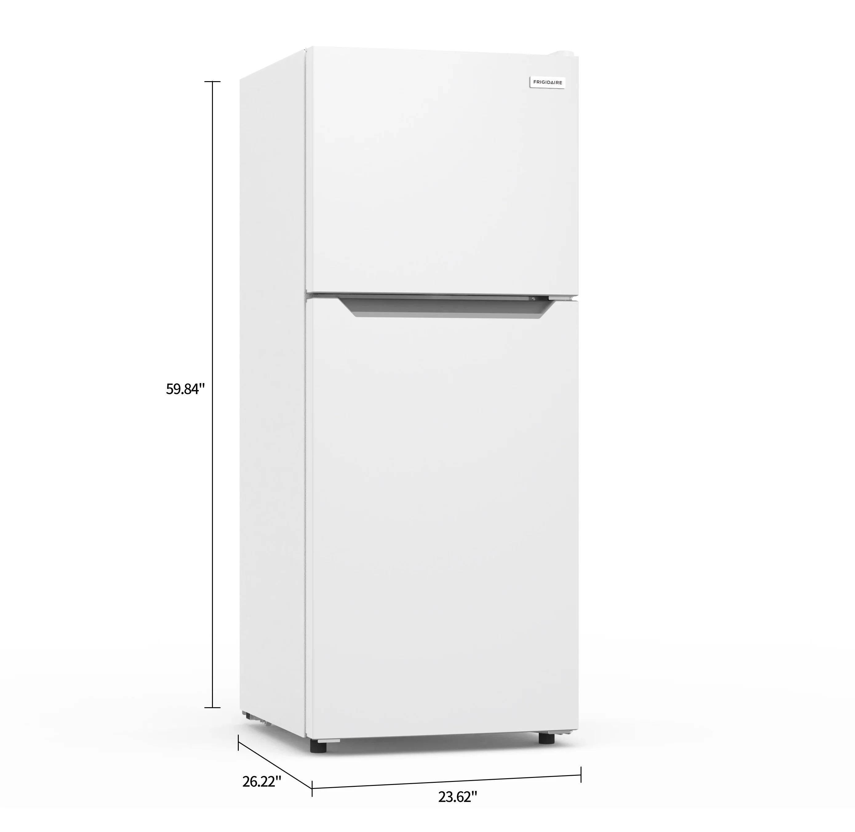 Frigidaire 10 Cu. Ft. Top Mount Refrigerator, Frost Free, Platinum, EFR1033-SS-6Com