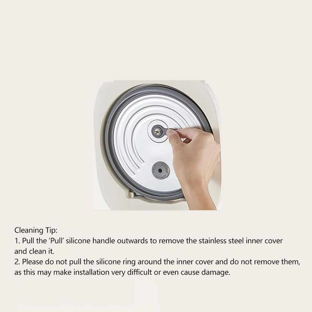 Joydeem Stainless Steel Rice Cooker, Uncoated Non-stick 316L Stainless Steel Inner Pot Rice Cookers, 6 Cup Uncooked, 3L, DFB-D300