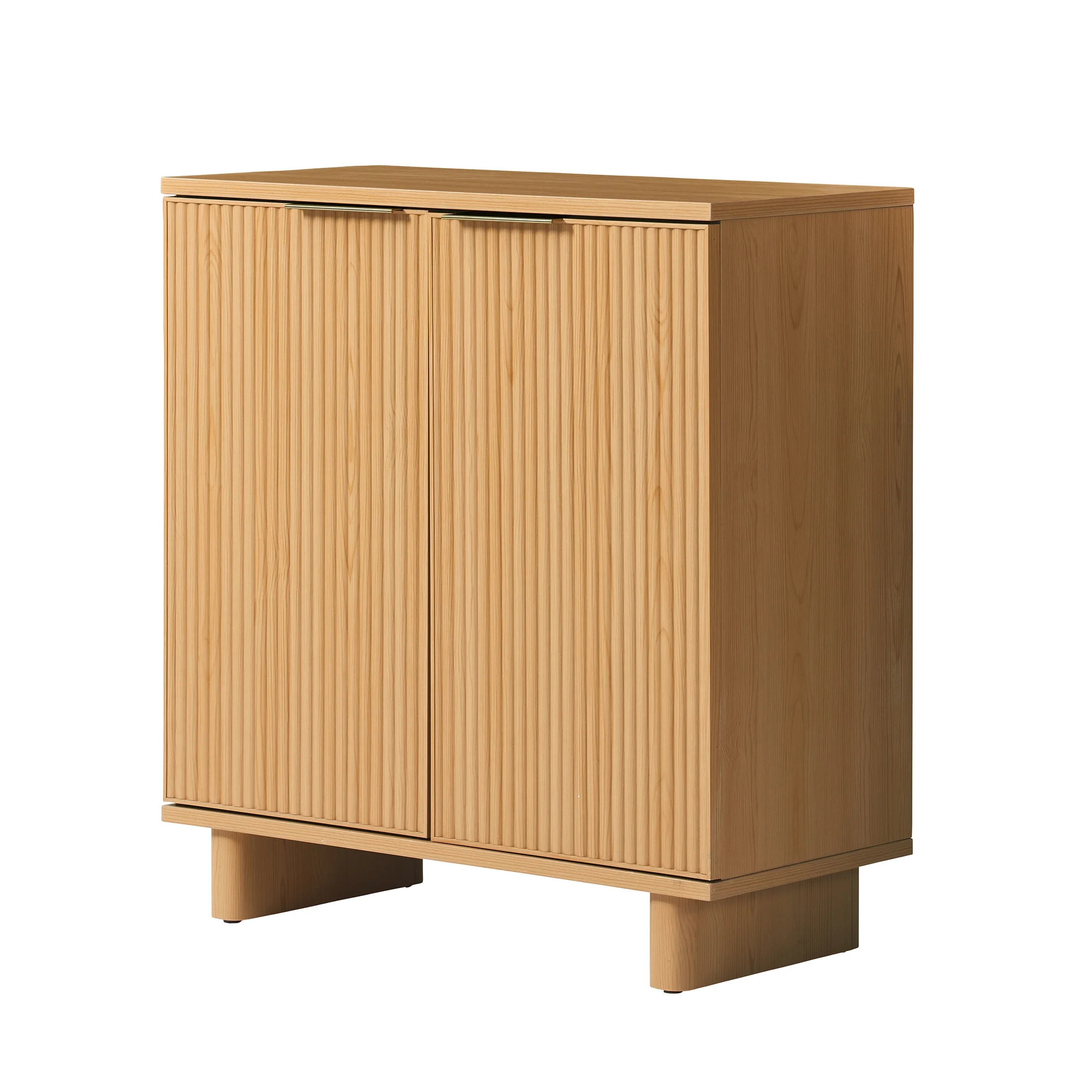 Better Homes & Gardens Lillian Fluted Accent Cabinet, Natural Pine Finish