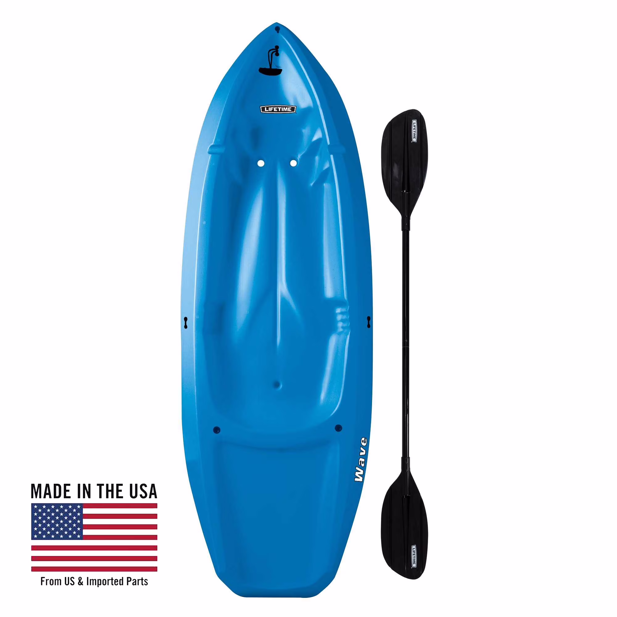 Lifetime Wave 6 ft Youth Kayak, Fire Red (91401)