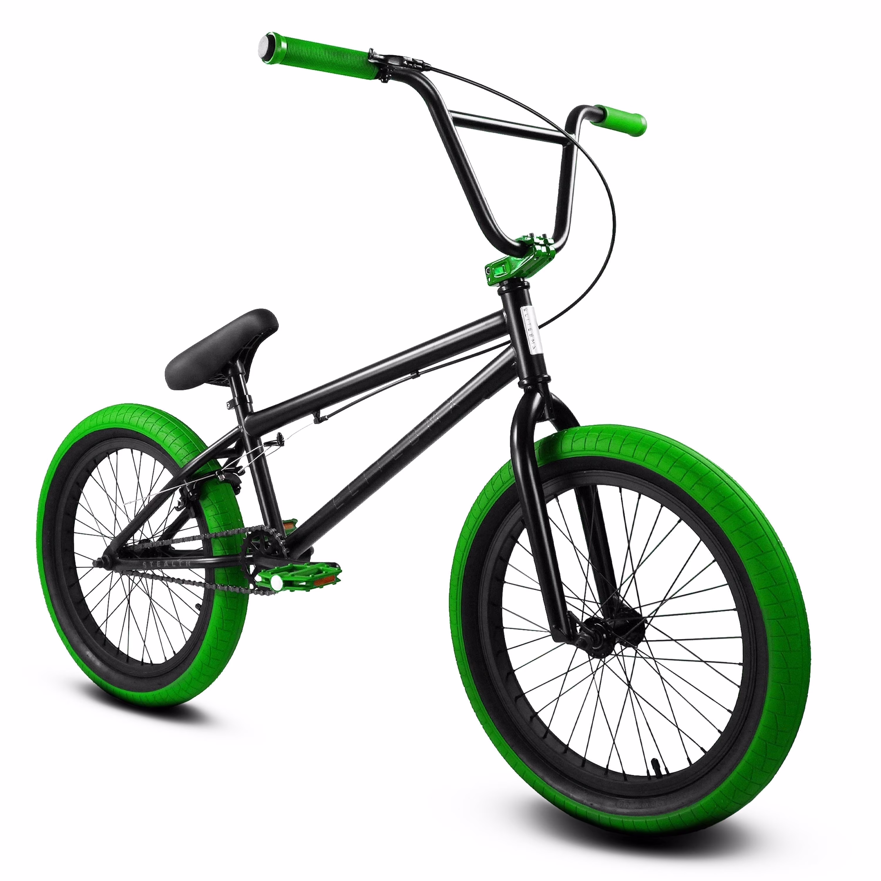 Elite BMX Bicycle 20�� Freestyle Bike - Stealth Blue Purple Ideal for Ages 7 to 18 Years