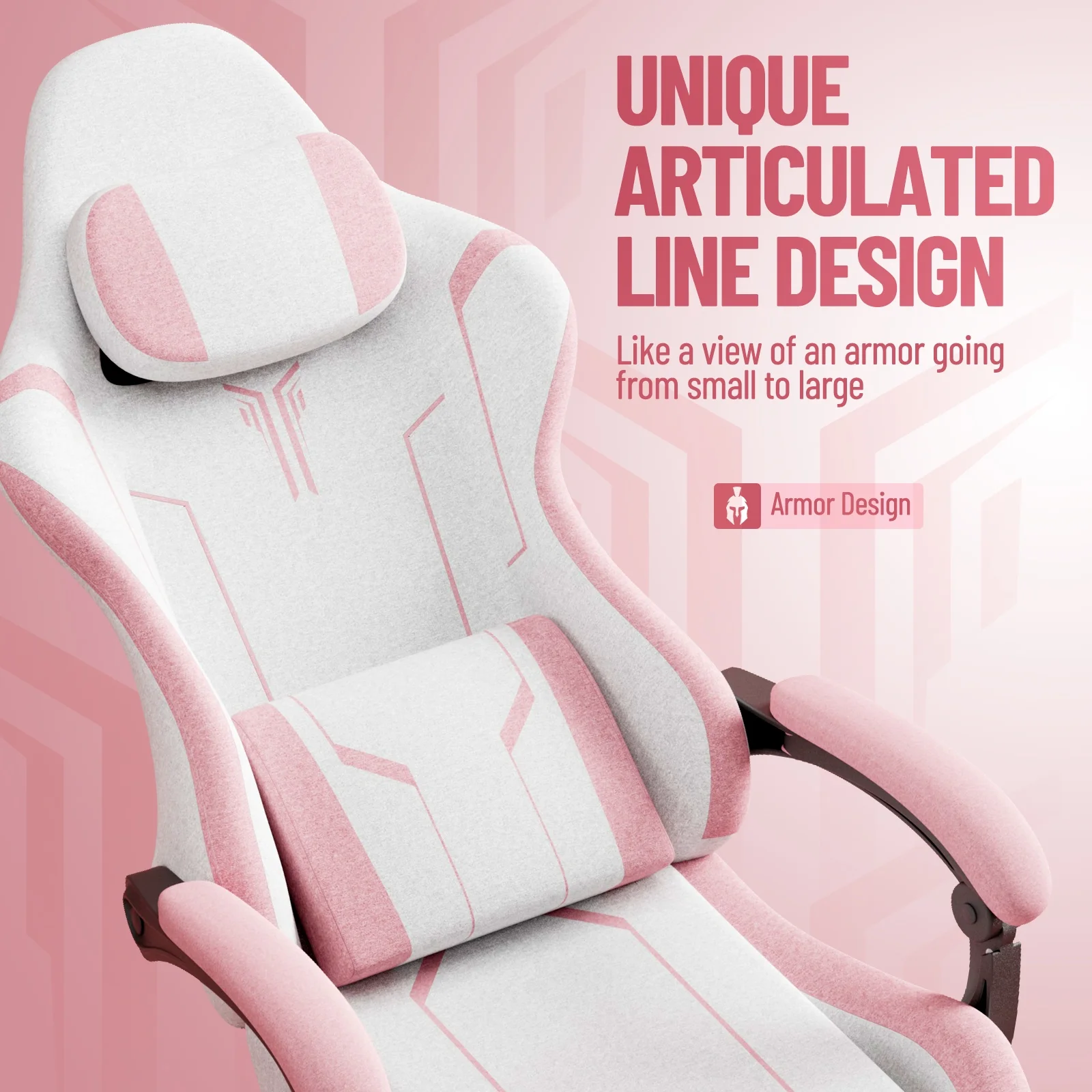 SOONTRANS Gaming Chair for Adults, Velvet Fabric High Back Comfortable Video Game Chair with Footrest and Massage Lumbar Cushion, Racing Computer Desk Chair, Ergonomic Gamer Chair, Black/Grey