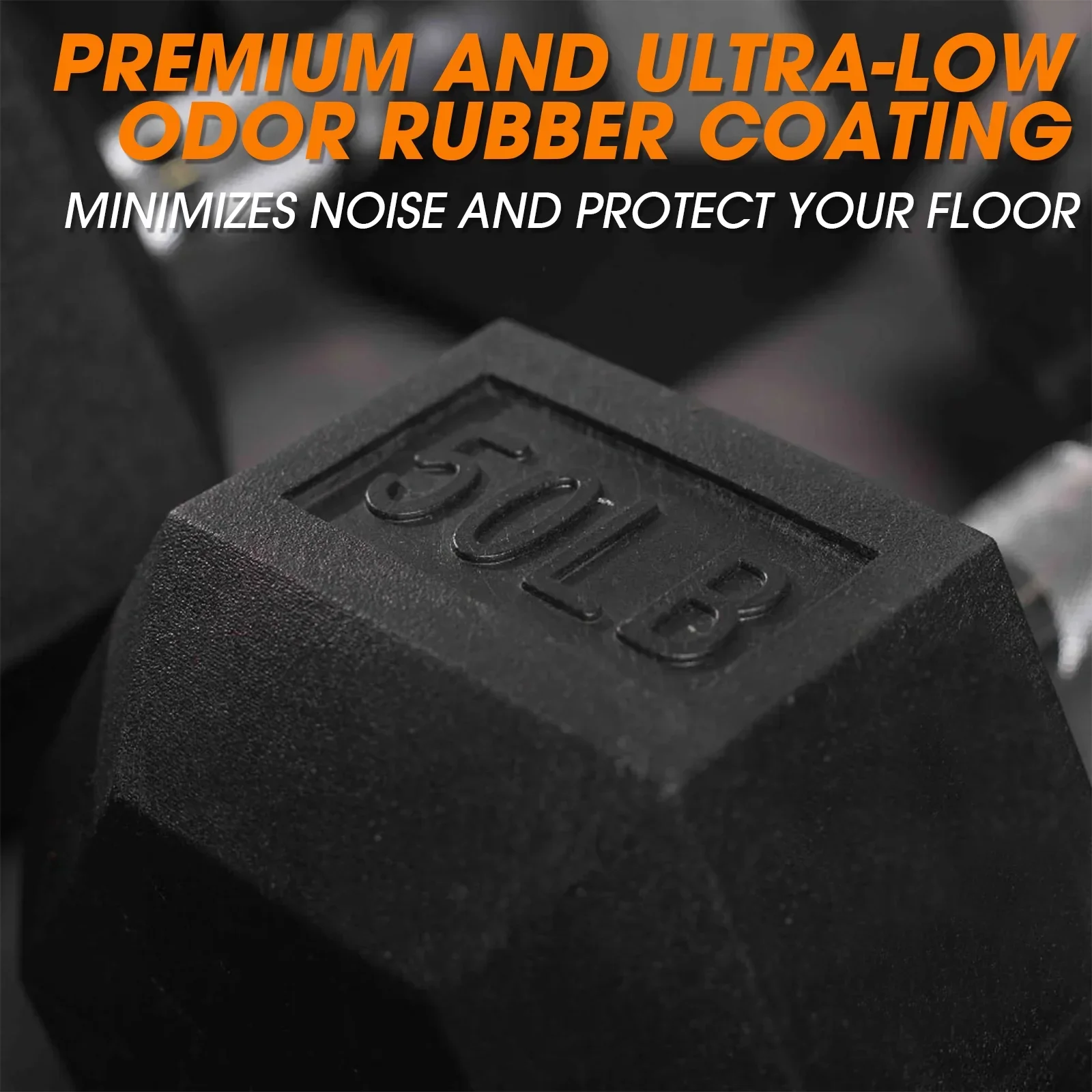 Mikolo Rubber Hex Dumbbell Set with Racks, Option in 450lbs, Strength Training Weight Set Home Gym