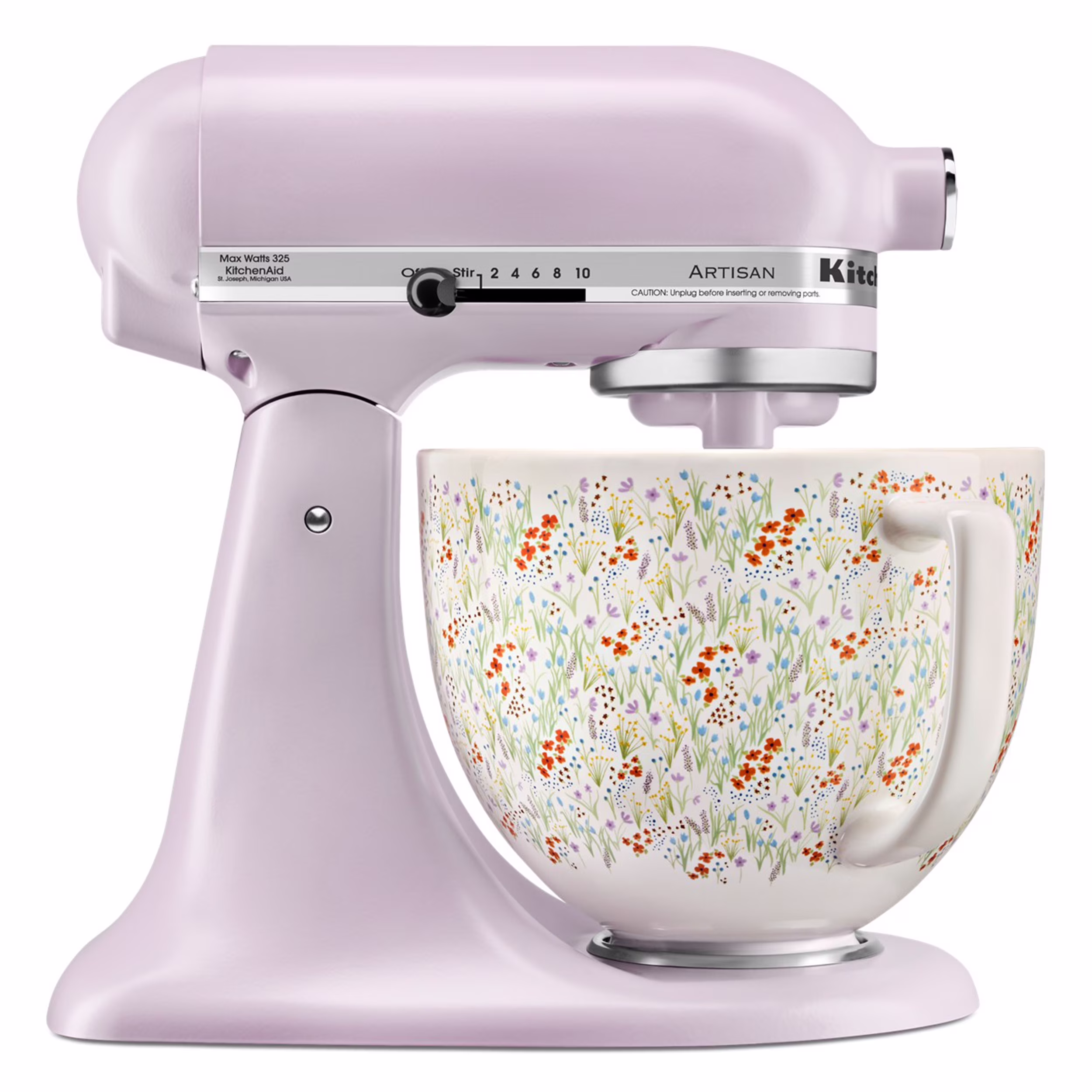 KitchenAid Artisan Series 5-Quart Tilt-Head Stand Mixer, Wildflower, KSM156CXWF