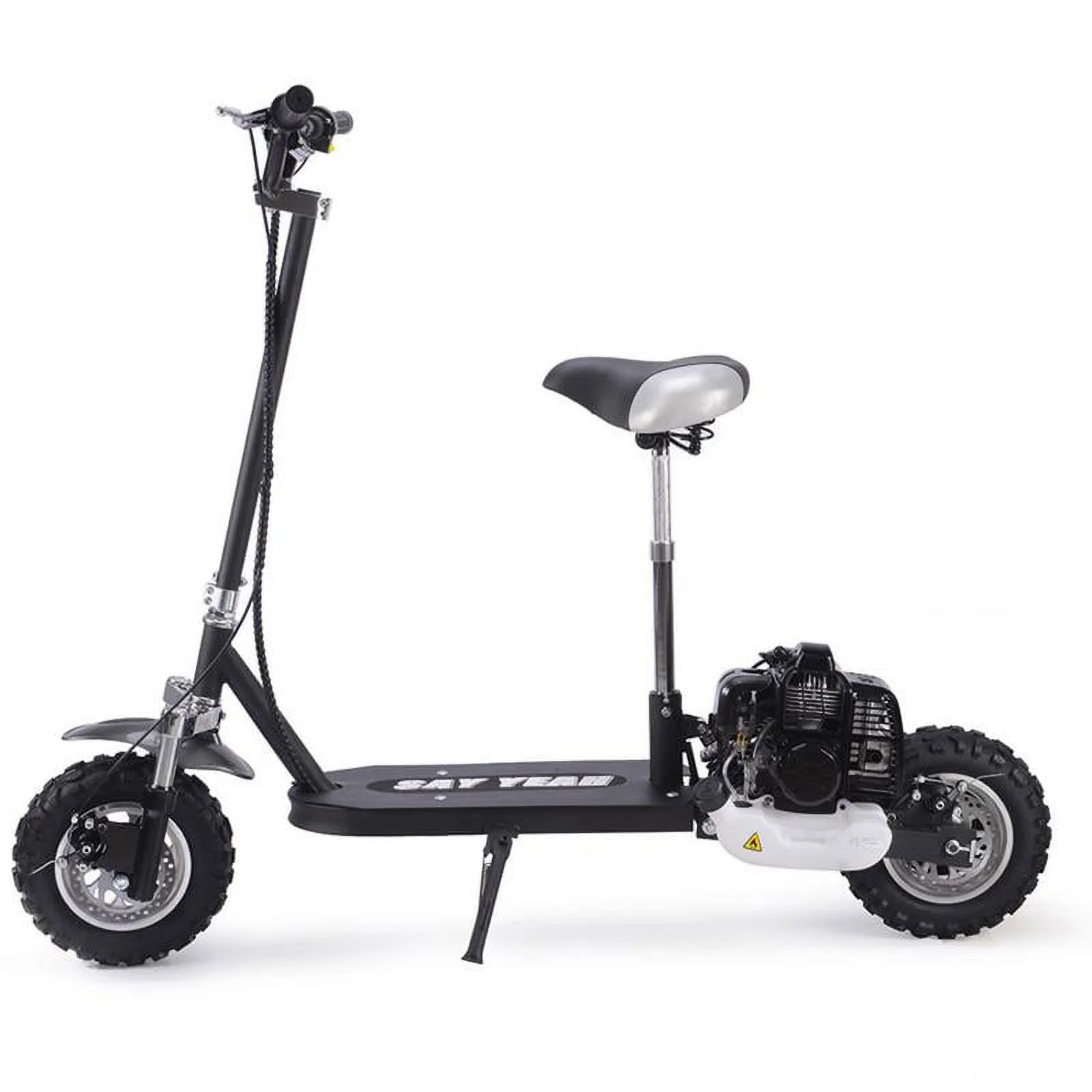 Say Yeah 49cc Stand up Gas Powered Scooter with Seat Black