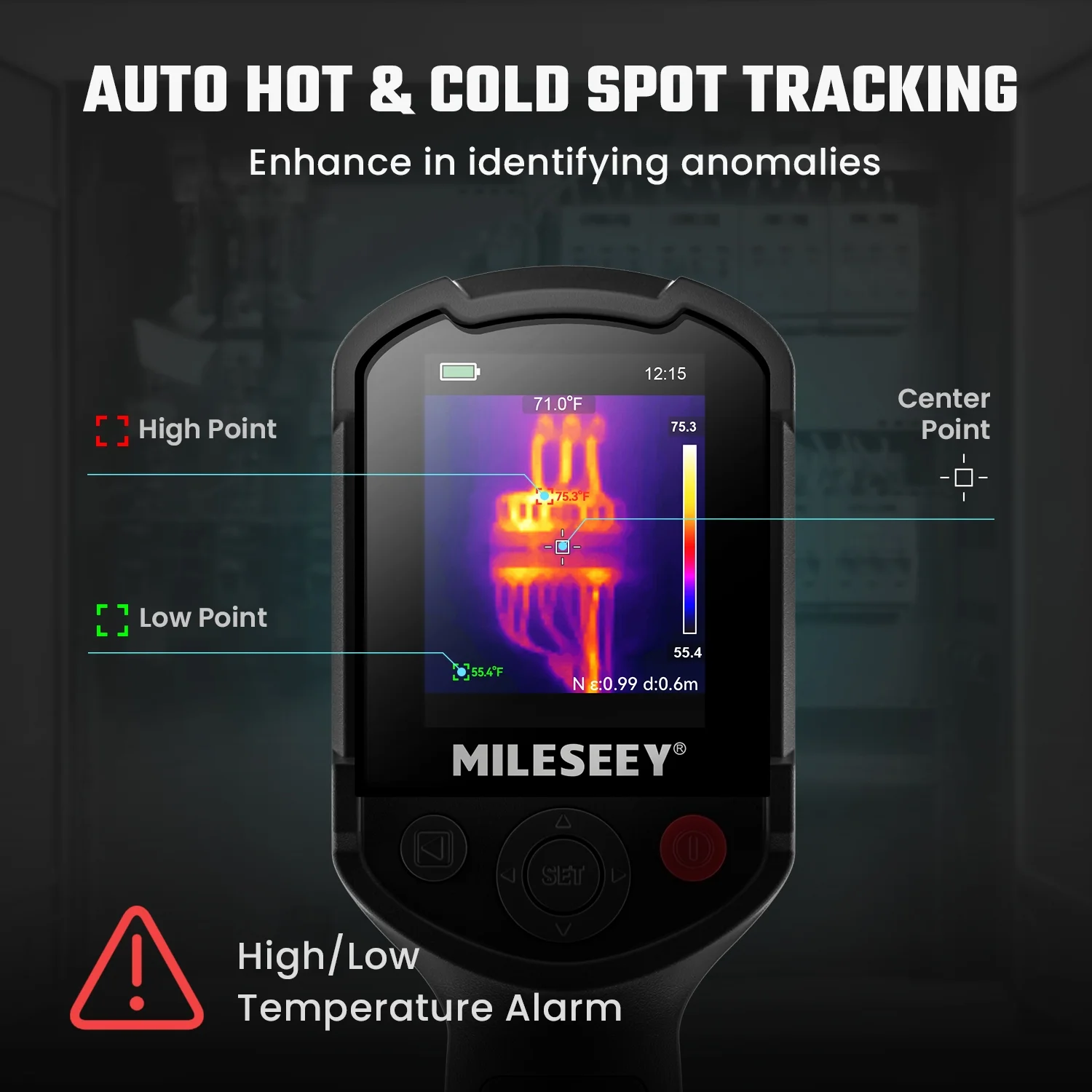 MILESEEY TR10 Thermal Imaging Camera, Super Resolution, 25 Hz Refresh, -4��F to 1022��F
