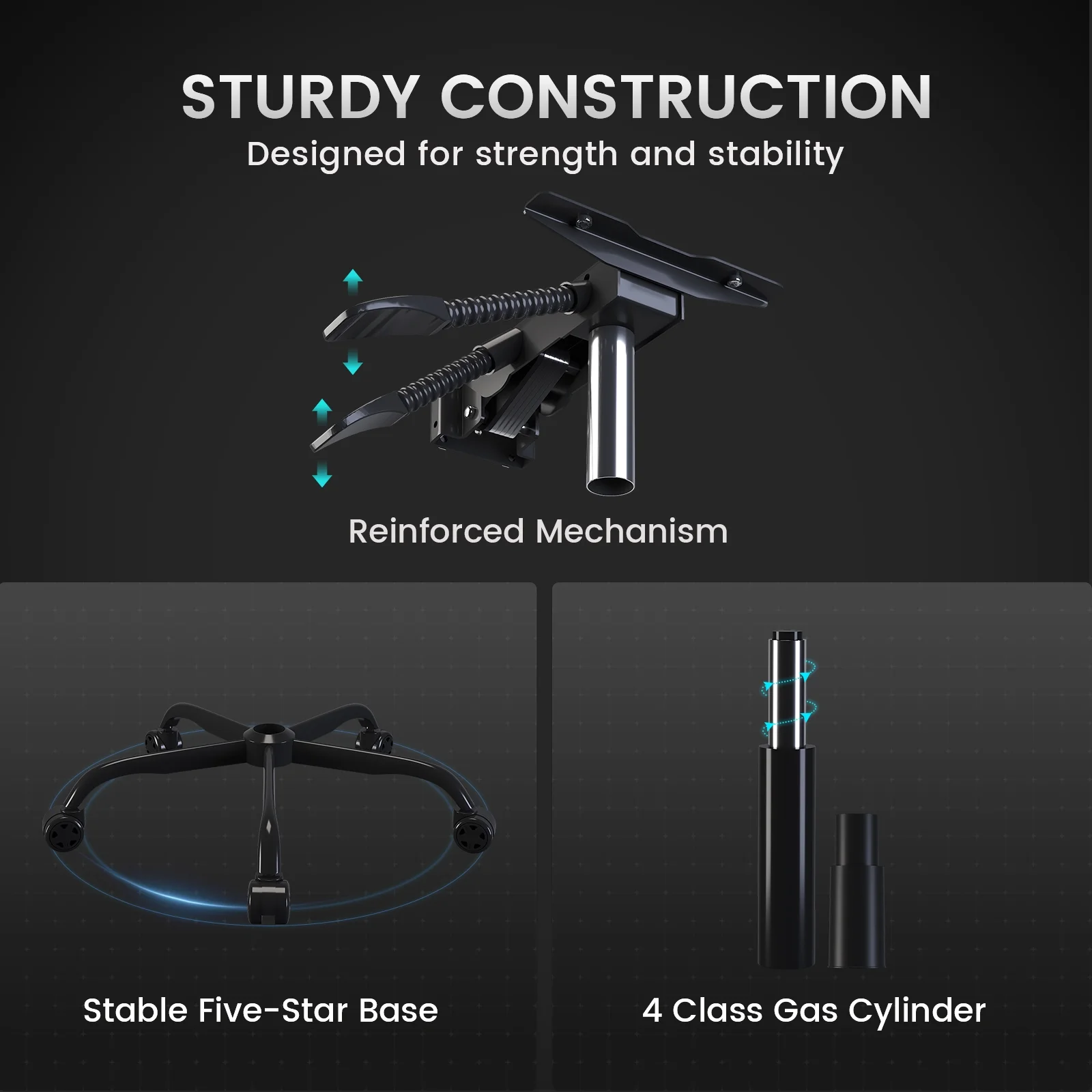 GTRACING RGB Ergonomic Gaming Chair with Massage, LED Lights, Footrest, Lumbar Support and Backrest, Black