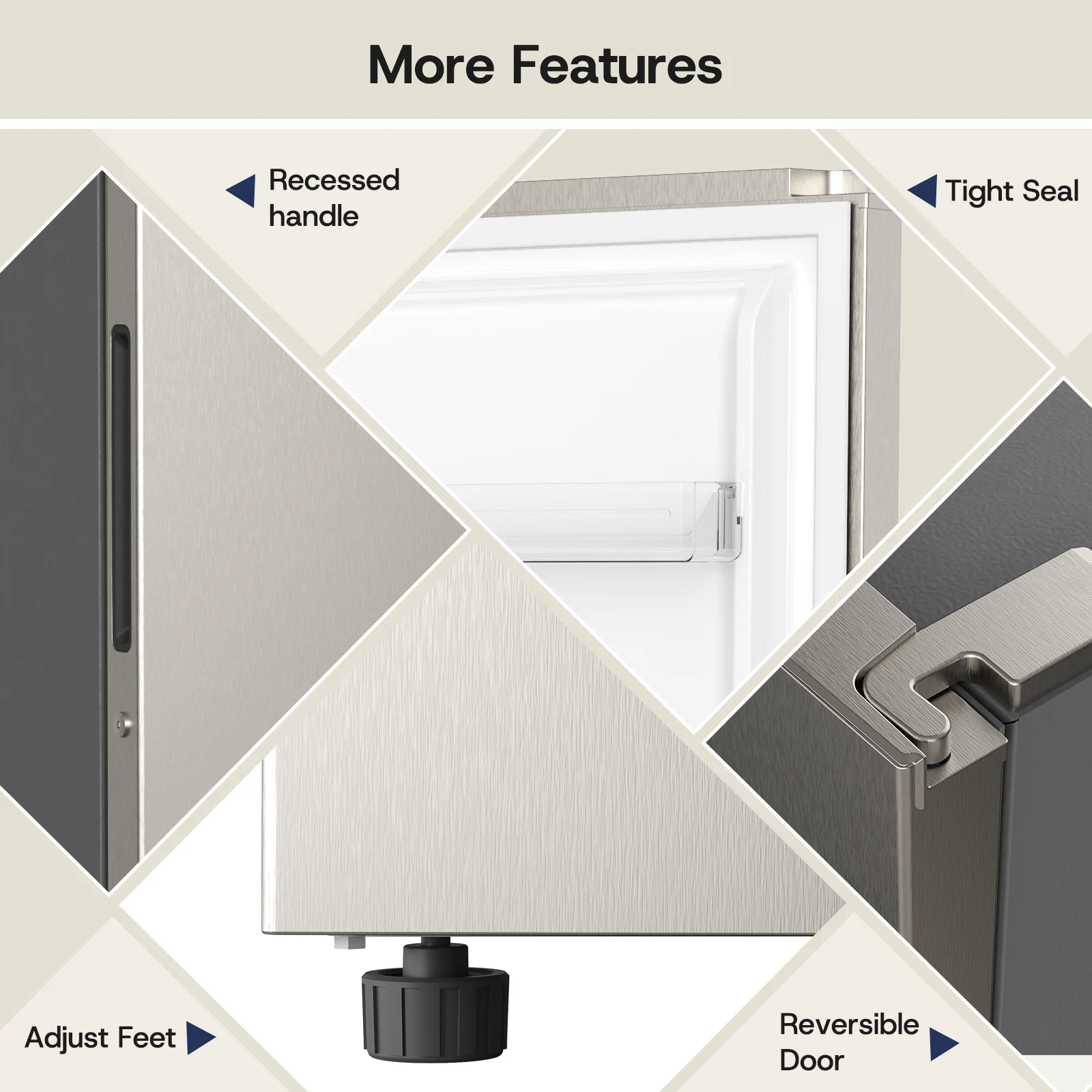 Upstreman 14 Cu. Ft. Convertible Upright Freezer, Upright Convertible Freezer Fridge Stand Up Freezer with Smart Electronic Control, Frost Free, Energy Star