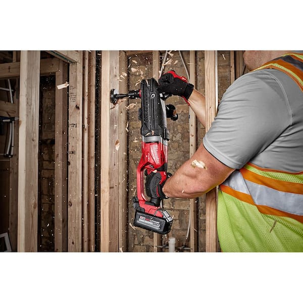 M18 FUEL 18-Volt Lithium-Ion Brushless Cordless GEN 2 SUPER HAWG 7/16 in. Right Angle Drill with M18 FUEL Hackzall